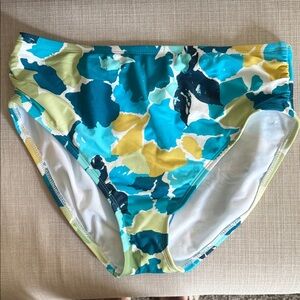 Urban Sea Size Small Floral High-Waisted Bikini Bottoms Side Ruching NWOTs